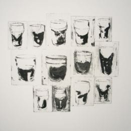 Untitled (13 Black and White Glasses)